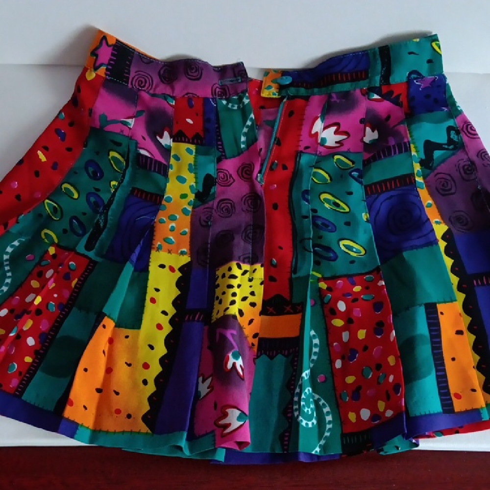 Tail Multicolor Patchwork Vintage Kids Skirt Size 6.   Lightly Preowned